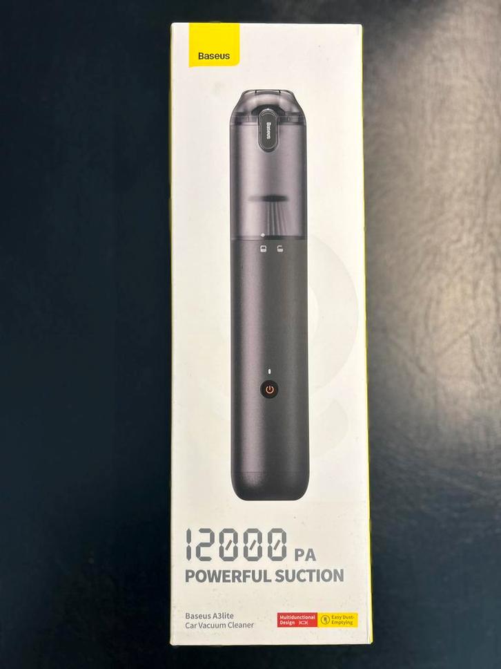 Nieuwe Baseus A3 Lite Auto Stofzuiger–12000PAPower–Draadloos, Auto diversen, Auto-accessoires, Nieuw, Ophalen of Verzenden
