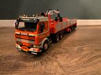 WSI Scania 142 6x2 Huskens Grathem met steentrailer, Ophalen of Verzenden, Zo goed als nieuw, Bus of Vrachtwagen, Wsi
