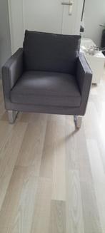 Gratis : moderne fauteuil kleur: antraciet, Huis en Inrichting, Fauteuils, Gebruikt, Metaal, Moderne, 75 tot 100 cm