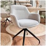 6 Ayla  beige  -  eetkamerstoelen draaibaar - fotoshoot, Huis en Inrichting, Stoelen, Ophalen, Zo goed als nieuw, Metaal, Vijf, Zes of meer stoelen