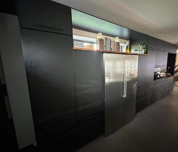 38 stuks Mat Zwarte Keukenfrontjes voor Ikea Metod, Huis en Inrichting, Keuken | Keukenelementen, Zo goed als nieuw, 200 cm of meer