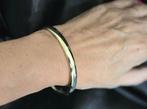 Gouden vintage classic bangle/lavenarmband. 2025/624., Sieraden, Tassen en Uiterlijk, Antieke sieraden, Ophalen of Verzenden, Goud