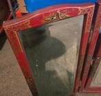 Antieke chinoiserie drieluik spiegel, Ophalen, Rechthoekig