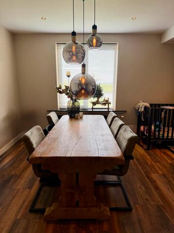 Robuuste Eiken Kloostertafel - 200cm beschikbaar voor biedingen