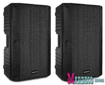 Actieve Speaker set, Stereo Luidsprekers 15", USB,BT, VSA150 beschikbaar voor biedingen