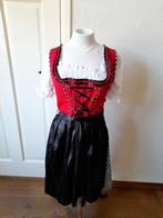 Verkleedkleren: Dirndl met schort en blouse maat 42, Maat 42/44 (L), Ophalen of Verzenden, Overige thema's, Kleding