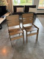 Unieke Trespa stoeltjes!, Huis en Inrichting, Stoelen, Ophalen, Nieuw, Bruin, Twee