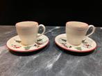 Wedgewood Windsor kerst 2x kop en schotel zgan, Ophalen of Verzenden