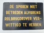HEEL OUD METALENBORD VAN DE NS., Ophalen of Verzenden, Gebruikt, Trein, Overige typen