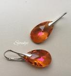 Oorbellen Swarovski kristal NIEUW goud zilver ketting parel, Met kristal, Hangers, Nieuw, Ophalen of Verzenden