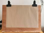 A2 tekentafel incl 2 klemmen incl div soorten papier, Ophalen, Gebruikt