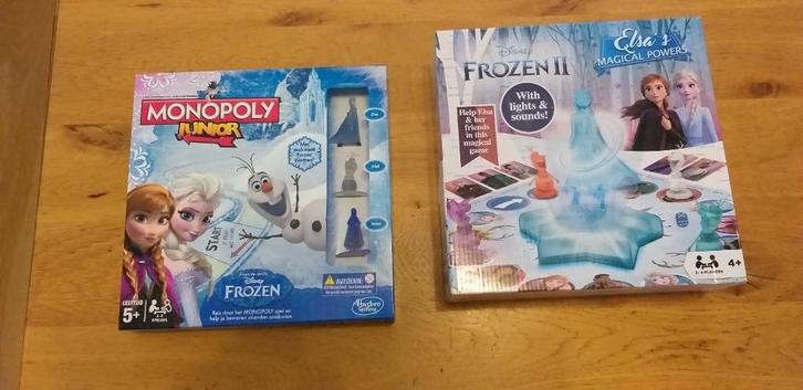 2 Frozen bordspellen, Hobby en Vrije tijd, Gezelschapsspellen | Bordspellen, Zo goed als nieuw, Ophalen