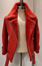 Dames lammy coat pilotenjas - maat 34 / XS - echt lamsleer, Kleding | Dames, Nieuw, Ophalen of Verzenden, Rood