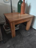 Teak houten hoektafel - 90x90x45 cm, Huis en Inrichting, Tafels | Bijzettafels, Ophalen