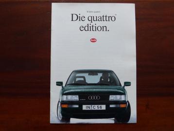 Audi Quattro Edition brochure   zeldzaam beschikbaar voor biedingen