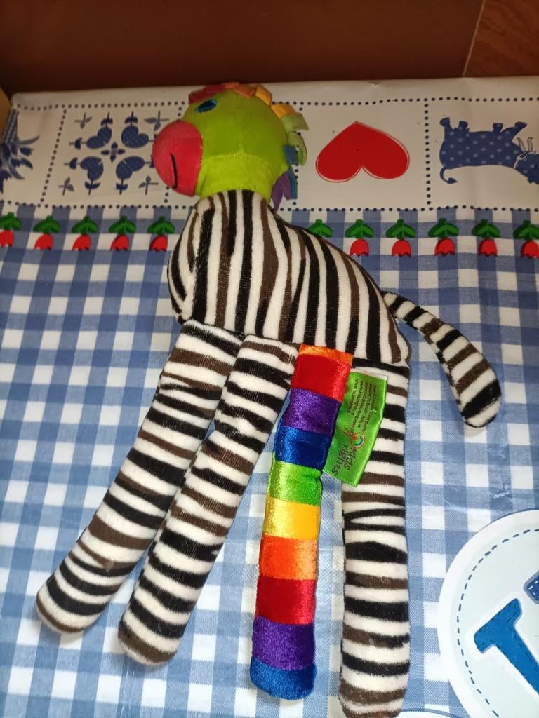 Zep de Zebra knuffel Kids Rights 32 cm groot, Ophalen of Verzenden, Zo goed als nieuw, Overige typen