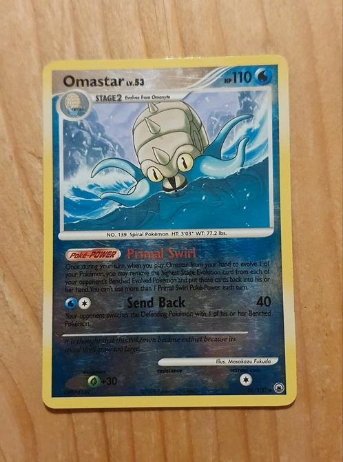 Omastar 26/100 Diamond&Pearl Pokémon kaart, Hobby en Vrije tijd, Verzamelkaartspellen | Pokémon, Zo goed als nieuw, Losse kaart