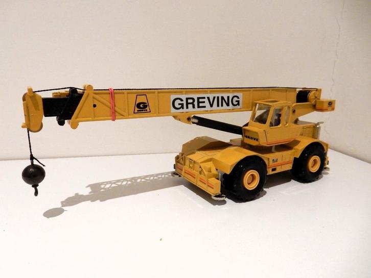 NZG Grove RT760 hijskraan met jib + doos 1/50, Hobby en Vrije tijd, Modelauto's | 1:50, Zo goed als nieuw, Hijskraan, Tractor of Landbouw