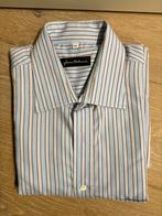 Zeer nette heren blouse Frans Molenaar licht blauw/bruin 40, Ophalen, Halswijdte 39/40 (M), Zo goed als nieuw, Frans Molenaar