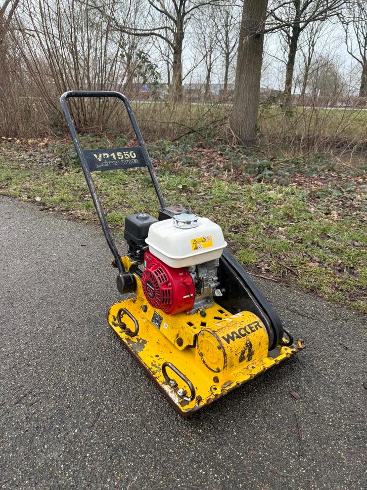 Trilplaat wacker VP1550 Lowvib Honda GX160, Tuin en Terras, Hand-tuingereedschap, Zo goed als nieuw, Ophalen