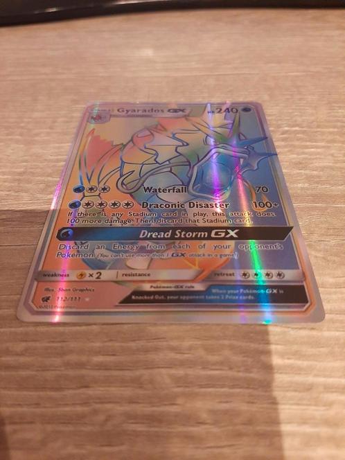 Gyarados GX Pokemon Kaart 112/111, Hobby en Vrije tijd, Verzamelkaartspellen | Pokémon, Nieuw, Losse kaart, Ophalen