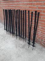 20 zwarte afrastering palen. 100cm. Welkoop., Ophalen of Verzenden, Gebruikt, Overige soorten