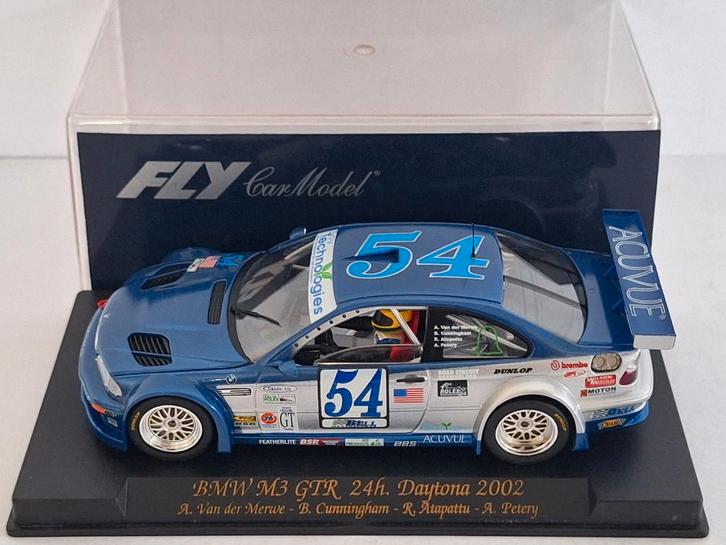 Fly BMW M3 GTR 24h Daytona 2002 Fly slotcar FLY-A289, Kinderen en Baby's, Speelgoed | Racebanen, Nieuw, Racebaan, Elektrisch, Overige merken
