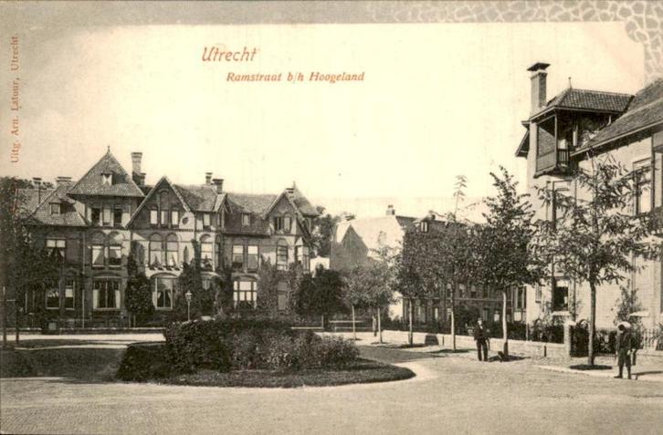 Utrecht - Ramstraat b/h Hoogeland, Verzamelen, Ansichtkaarten | Nederland, Ongelopen, Utrecht, Voor 1920, Ophalen of Verzenden