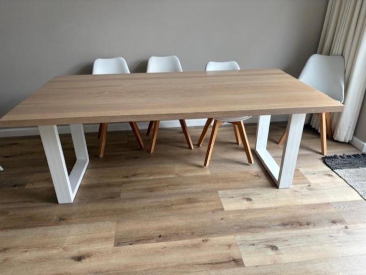 Seuren eettafel 200x100 ( Massief houten tafel), Huis en Inrichting, Tafels | Eettafels, Gebruikt, 50 tot 100 cm, 200 cm of meer