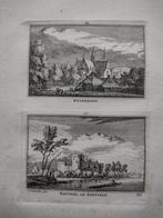169-170 Rijsbergen Liesvelt het Kasteel Kopergravure dl 3, Antiek en Kunst, Kunst | Etsen en Gravures, Ophalen of Verzenden