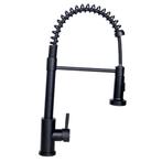 Keukenkraan uittrekbare uitloop | RVS | Zwart | Mengkraan, Minder dan 50 cm, Zwart, Minder dan 25 cm, Nieuw