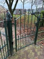 Sierhekwerk +/- 34 meter, Ophalen, Met poort, Gebruikt, Sierhekwerk