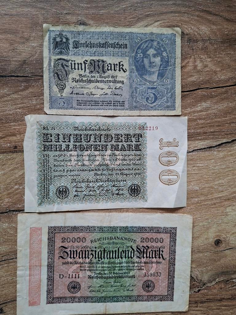 Reichsbanknote, Postzegels en Munten, Bankbiljetten | Europa | Niet-Eurobiljetten, Ophalen of Verzenden, Duitsland