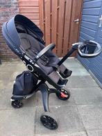 Stokke Xplory v6 incl Adapter multi/maxi cosi en bekerhouder, Verstelbare duwstang, Zo goed als nieuw, Ophalen, Kinderwagen