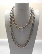 Zilveren prachtige massieve zware schakel ketting nr.444, Verzenden, Zo goed als nieuw, Zilver, Zilver
