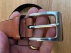 Bruine leren riem 100cm, Kleding | Heren, Riemen en Ceinturen, 95 tot 105 cm, Bruin, Echt leder, Ophalen of Verzenden