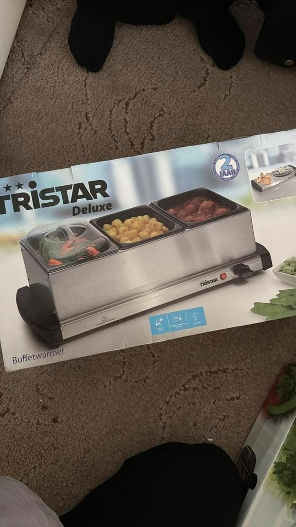 Tristar Buffetwarmer ONGEBRUIKT NIEUW IN DOOS, Witgoed en Apparatuur, Gourmetstellen, Nieuw, 4 t/m 7 personen, Ophalen of Verzenden