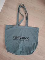 Penn&Ink shopper tas strandtas groen zwart, Ophalen of Verzenden, Gebruikt, Groen, Shopper