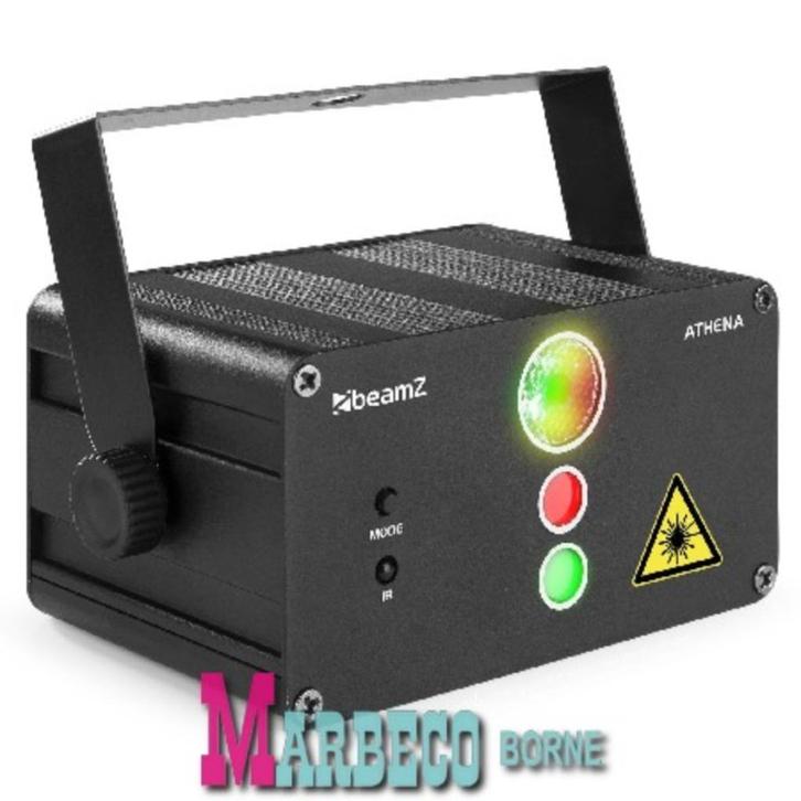 Athena Gobo Laser, Afstandsbediening, Accu, Sound, Muziek en Instrumenten, Licht en Laser, Nieuw, Laser, Geluidgestuurd, Kleur