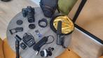 Professionele set met Canoncamera, lens en toebehoren, Ophalen of Verzenden, Gebruikt, Canon