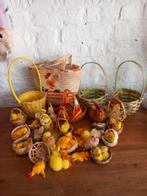 Vintage rieten paasversiering, Ophalen, Gebruikt