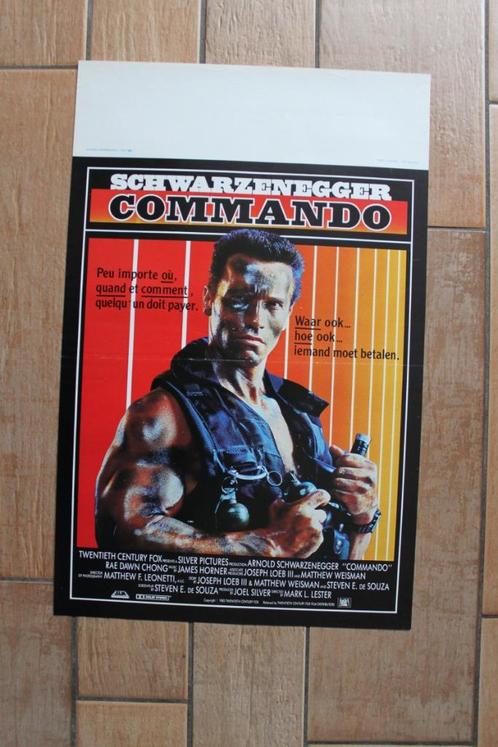 filmaffiche Commando Arnold Schwarzenegger filmposter, Verzamelen, Posters, Zo goed als nieuw, Film en Tv, A1 t/m A3, Rechthoekig Staand