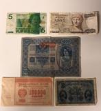 Bankbiljetten verschillende landen, Postzegels en Munten, Munten en Bankbiljetten | Verzamelingen, Ophalen of Verzenden, Nederland en Buitenland