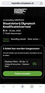 1 ticket OKT Thialf 26-12-2025, Tickets en Kaartjes, Sport | Overige, Eén persoon, December