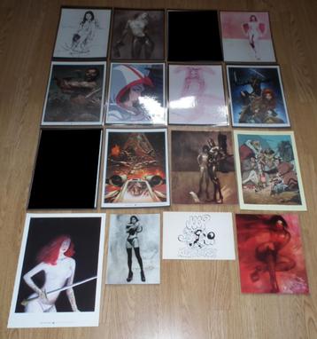 14 Prenten Afbeelding / Star Wars Joop Klepzeiker Red Sonja beschikbaar voor biedingen