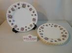 Royal Albert Sweet Violets dinerborden, Ophalen of Verzenden, Zo goed als nieuw, Porselein, Bord of Schaal