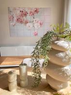 IXXI pink gypsophilia flowers & pakjesboot 120 x 80 cm., Ophalen of Verzenden, Zo goed als nieuw, Schilderij, 75 cm of meer