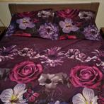 paarse dekbedovertrek met bloemen, Ophalen, Paars, Tweepersoons, Deken of Dekbed