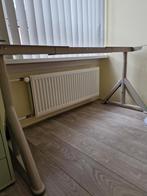 Ikea desk metal legs adjustable size in cream, Ophalen, Zo goed als nieuw