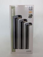 Ludeco Oskar 12V staande lampen startersset zwart 3 stuks, Tuin en Terras, Buitenverlichting, Minder dan 50 watt, Staande lamp